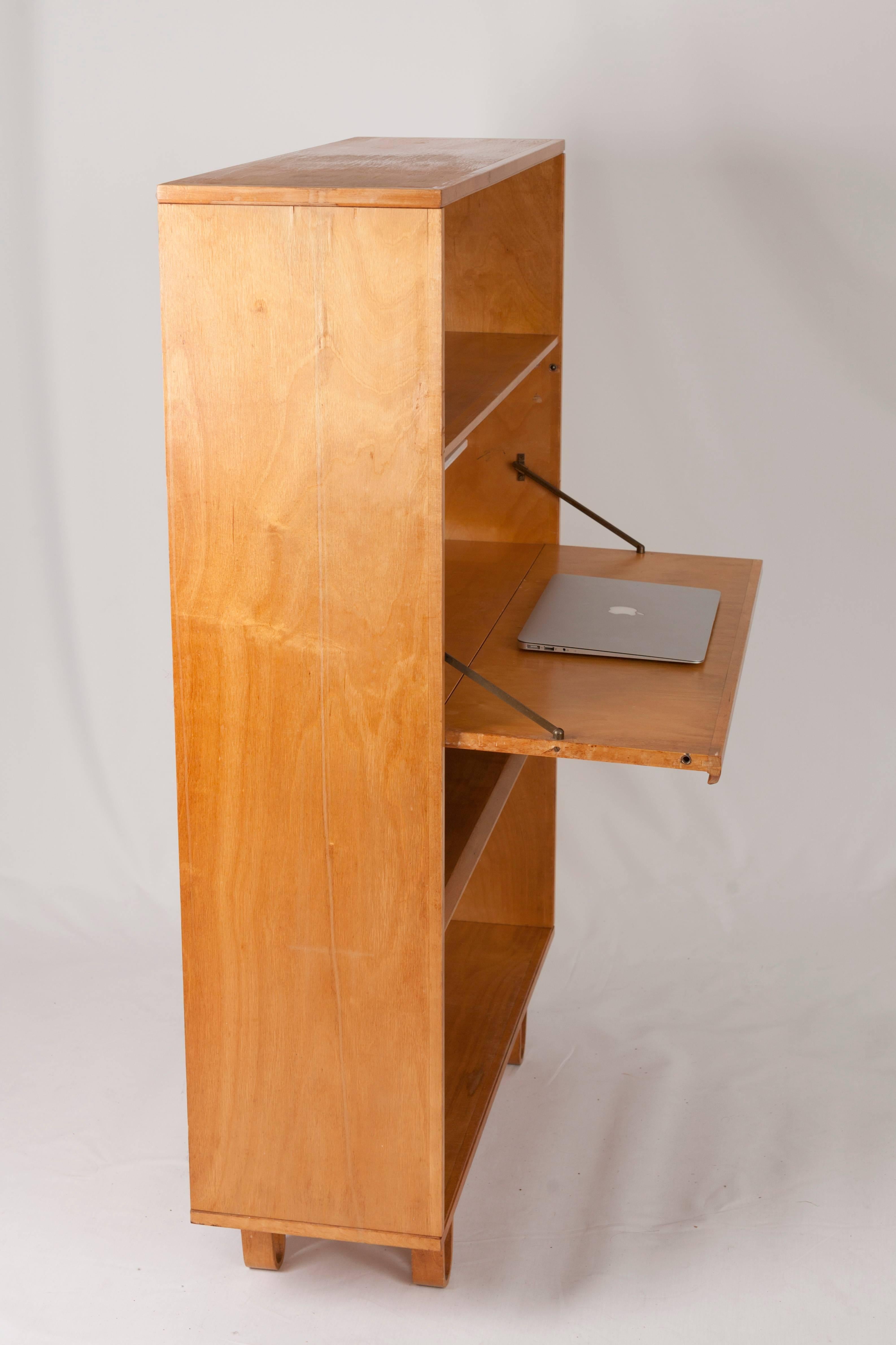 Birch Midcentury Bookcases slash Writing Desks BB02 by Cees Braakman for Pastoe