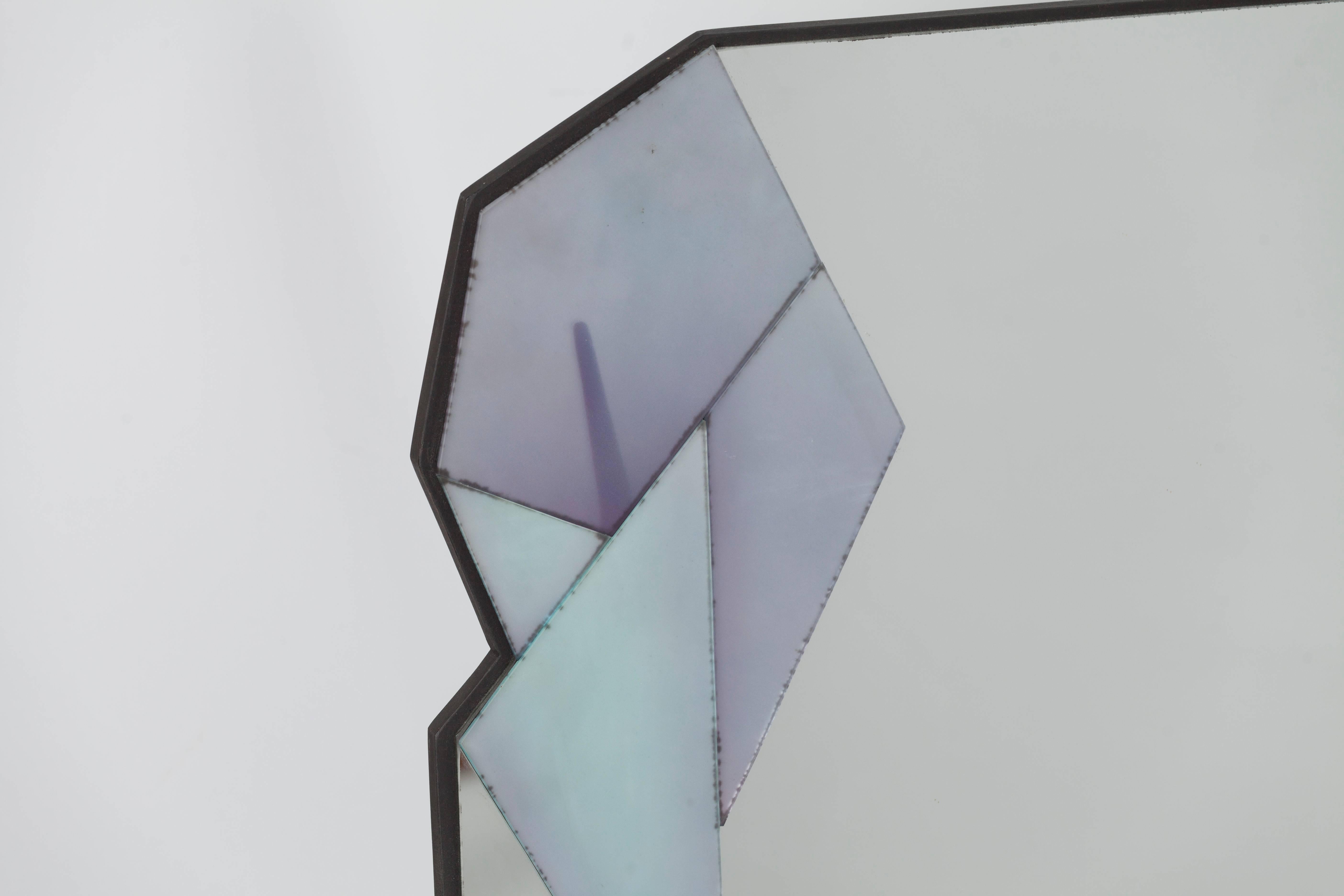 Miroir mural asymétrique avec plusieurs couches différentes créé par David Marshall  en vente 1