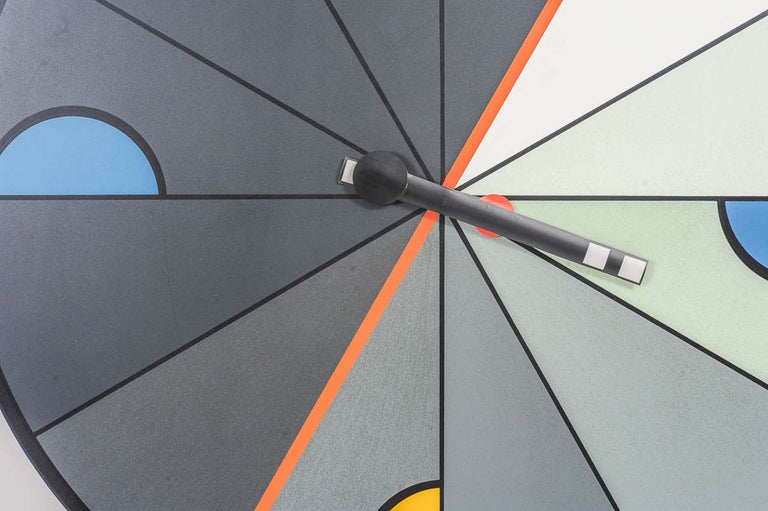 Big Modernistic Wall Clock in Memphis Style created by Kurt Delbanco ...