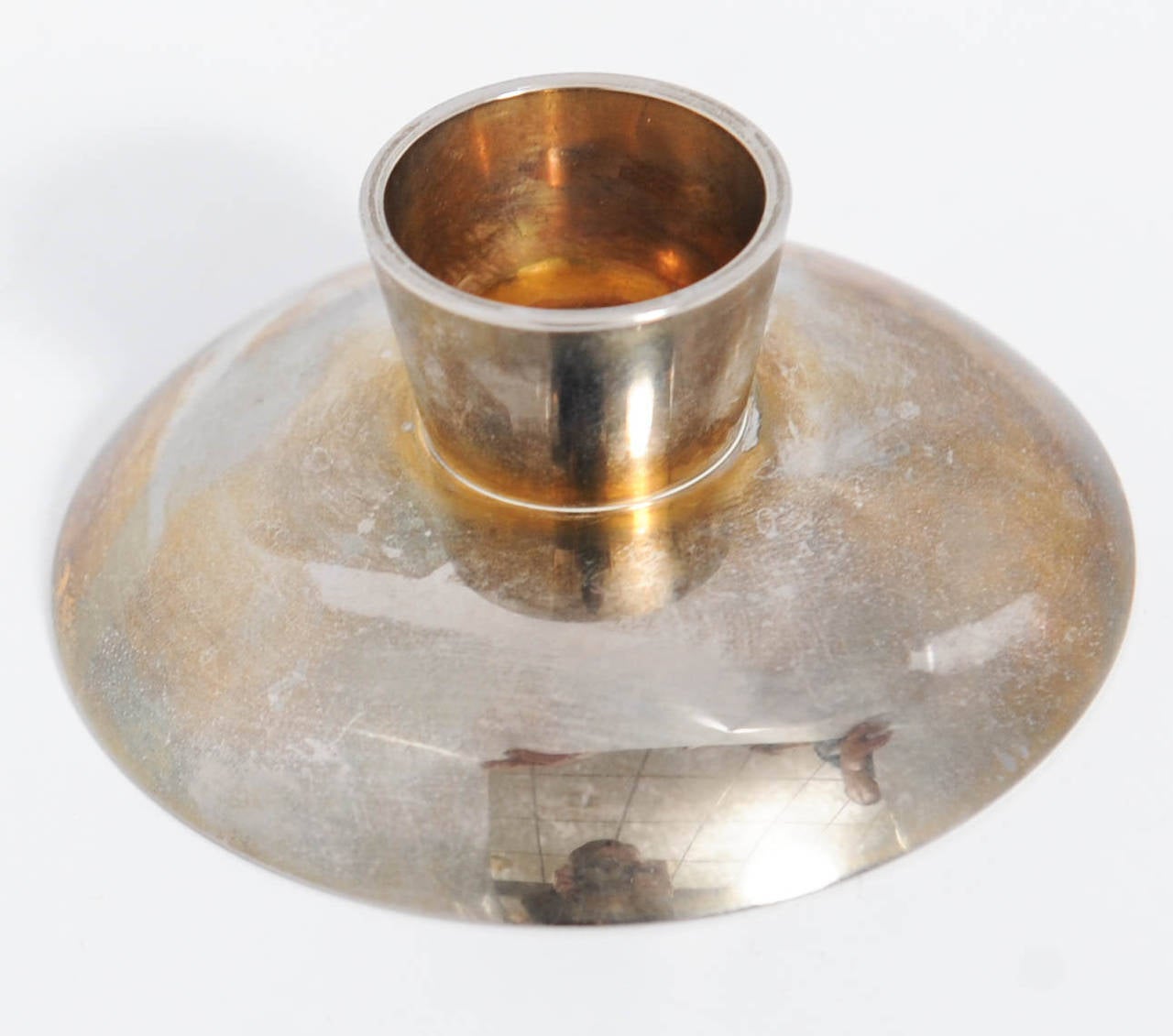 Japanese Elegant Silver Sake Cup made to commemorate the Osaka World Expo of 1970 For Sale
