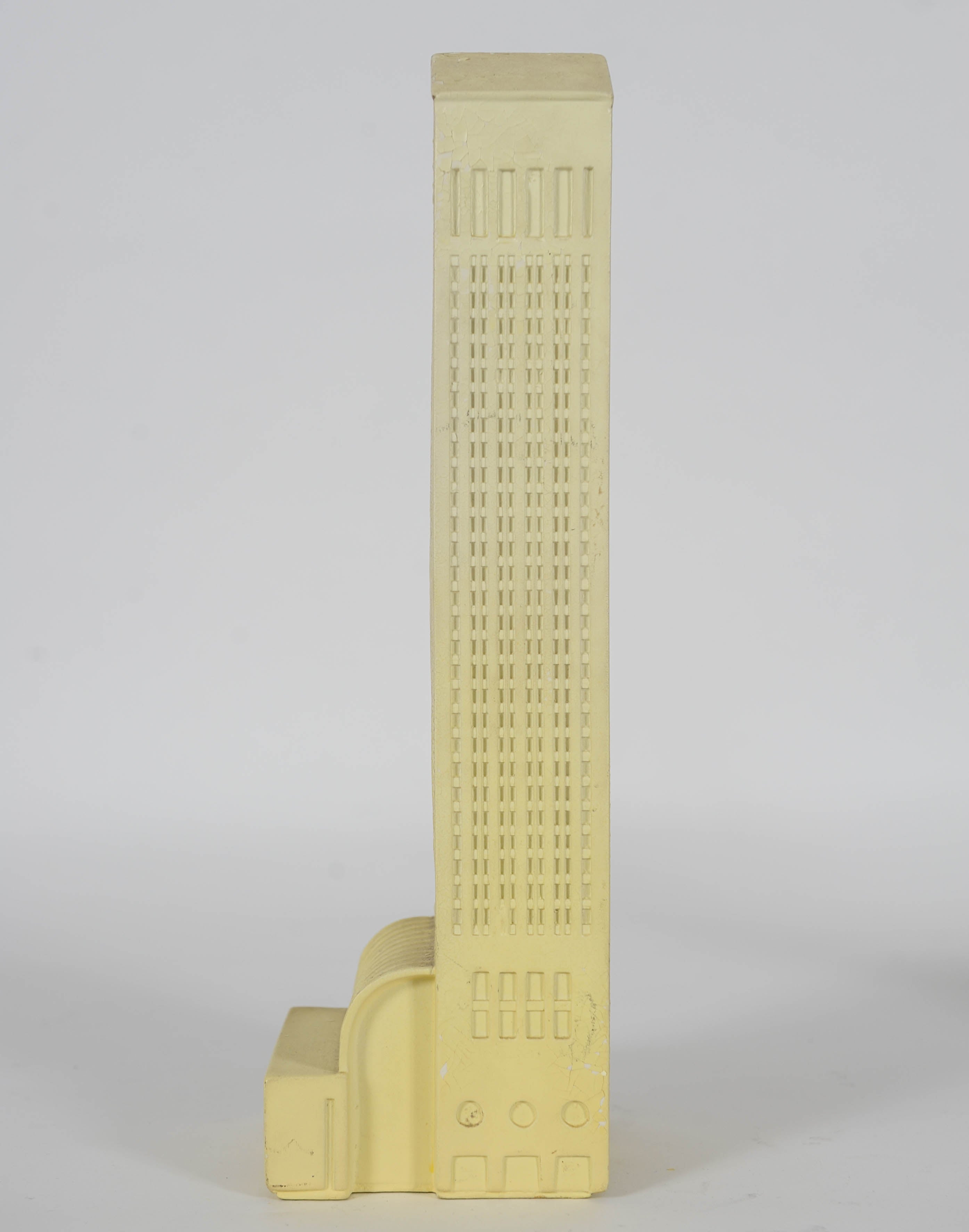 Two Model Skyscrapers designed by Johnny Dell'Orto for La Fabbrica di Dedalo In Fair Condition In Doornspijk, NL