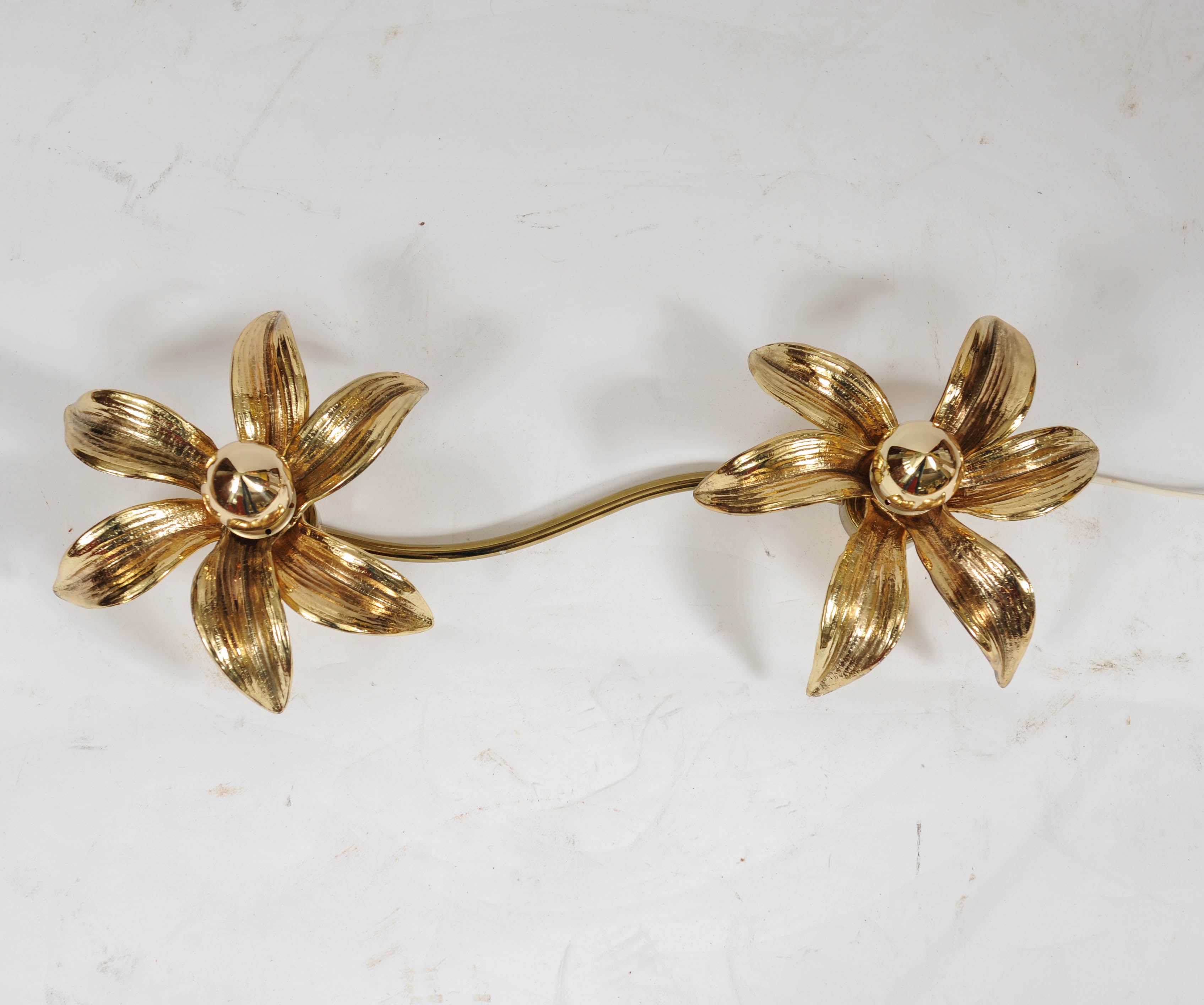 Willy Daro Attributed Set of Two Coupled Sconces For Sale