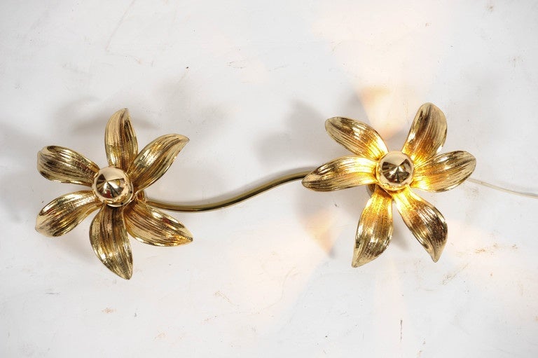 Belgian Willy Daro Attributed Set of Two Coupled Sconces For Sale