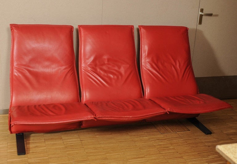 Dutch Rare Concorde Settee by Pierre Paulin for Artifort