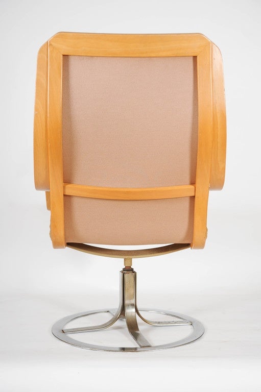 Mid-Century Modern Göte Möbler Swivel Chair
