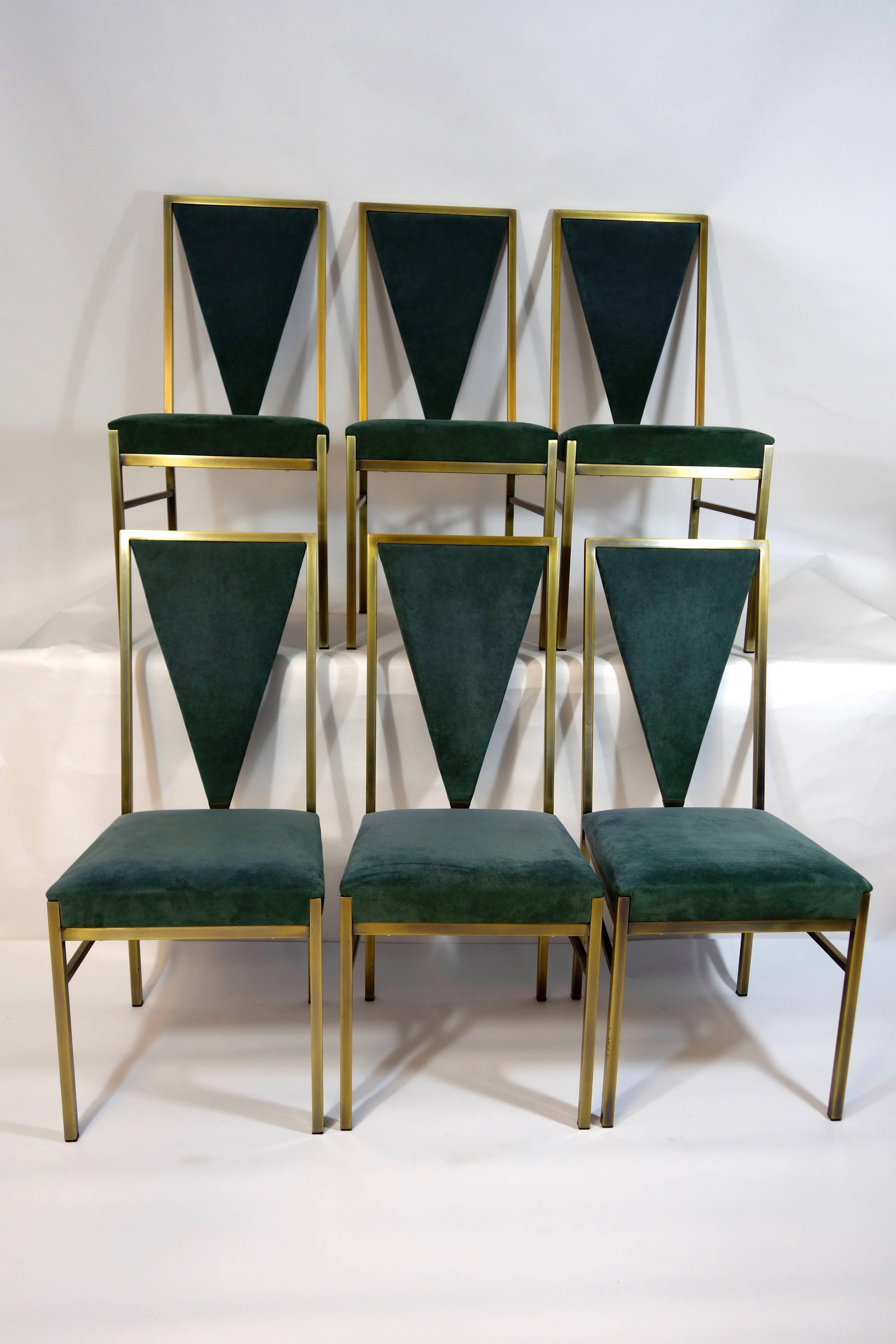 Belgo Chrome Set of Six Dining Chairs In Good Condition In Doornspijk, NL