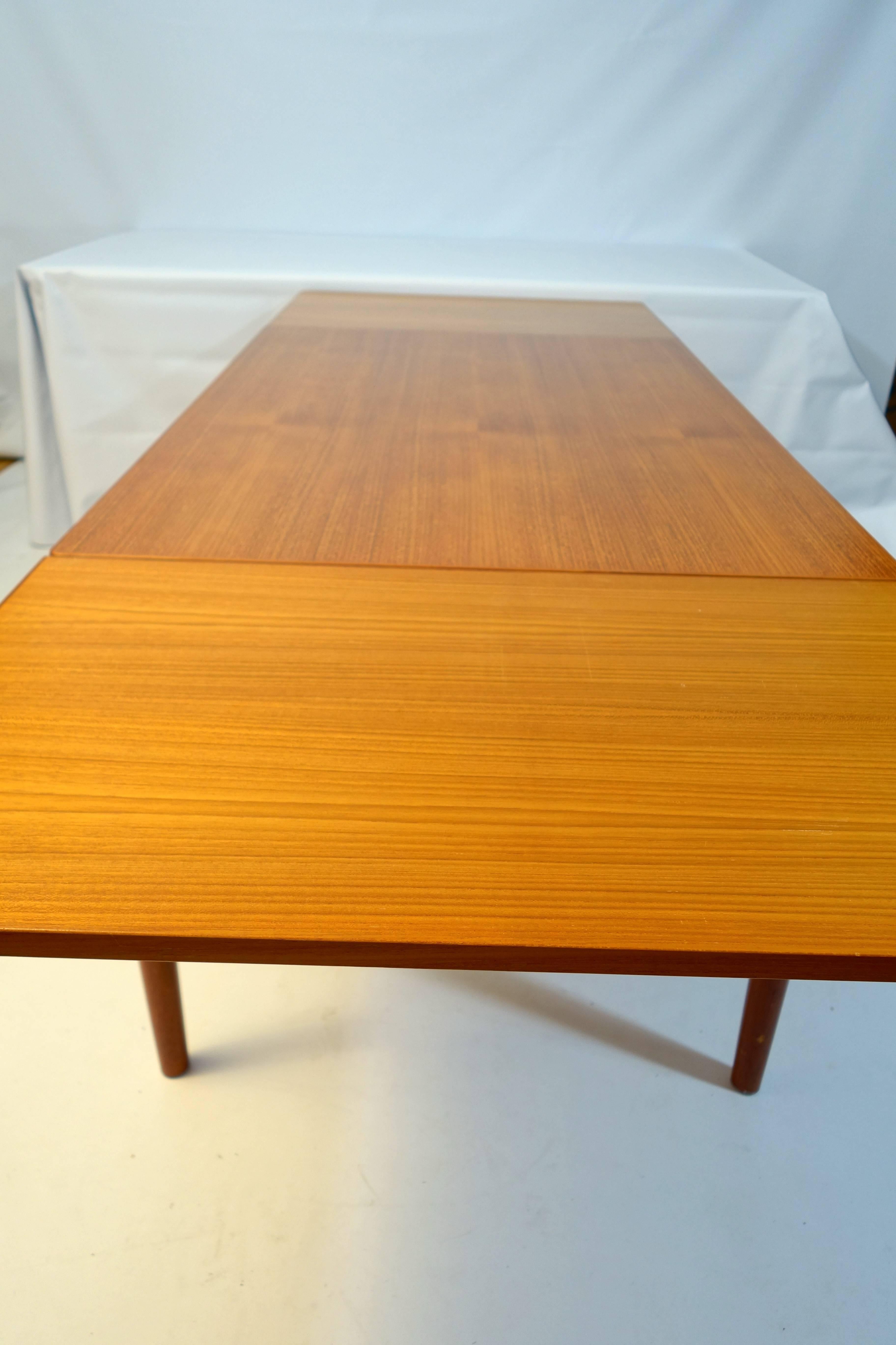 Mid-20th Century Midcentury Modern Scandinavian Teak Dining Table created by Niels O. Møller For Sale