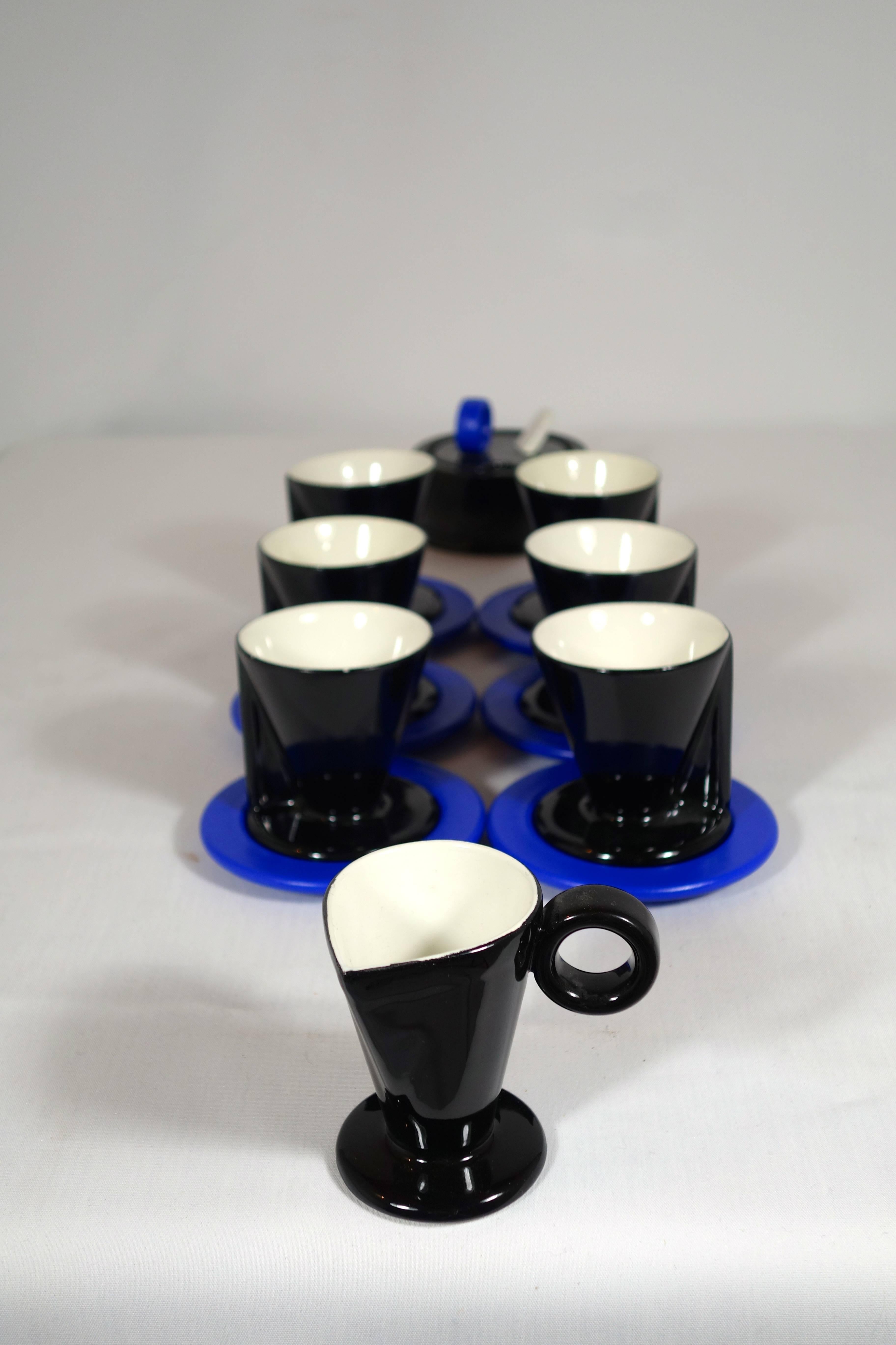 Post-Modern Memphis Coffee Set from the Hollywood Collection by Marco Zanini for Flavia