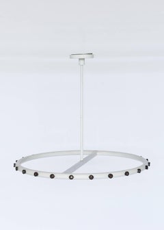 20th Century Twenty-Four-Bulb Hoop Ceiling Lamp/Chandelier by Alvin Lustig