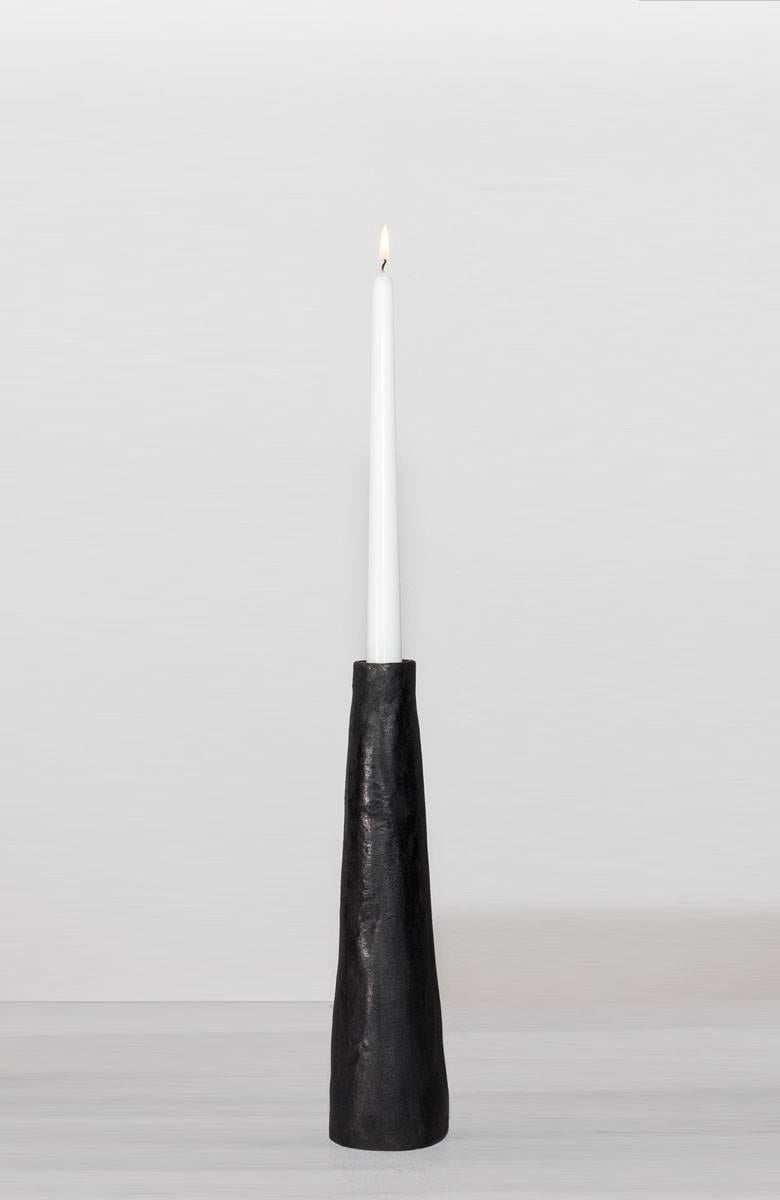 Brutalist Bronze Candlestick from Rick Owens Home Collection For Sale