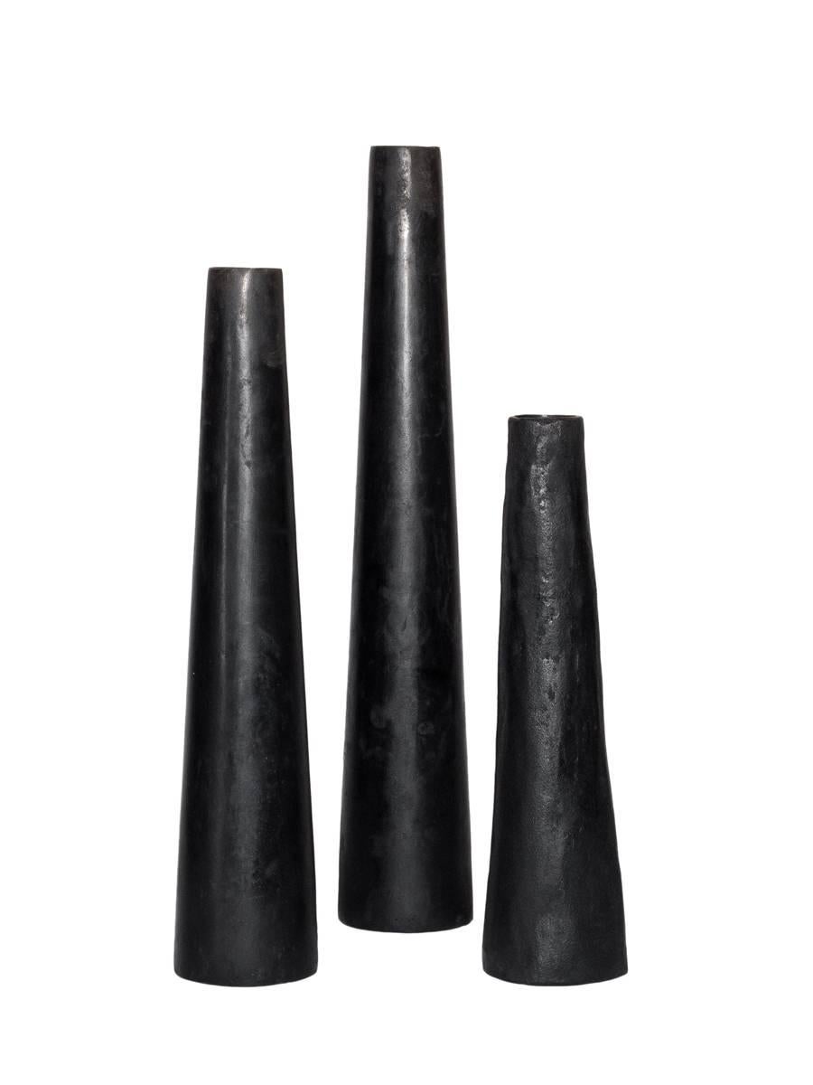 Brutalist Bronze Candlestick from Rick Owens Home Collection For Sale