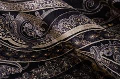 Unique 'King's Crest' Solid Silk Hand-Made Turkish Rug by Cinar