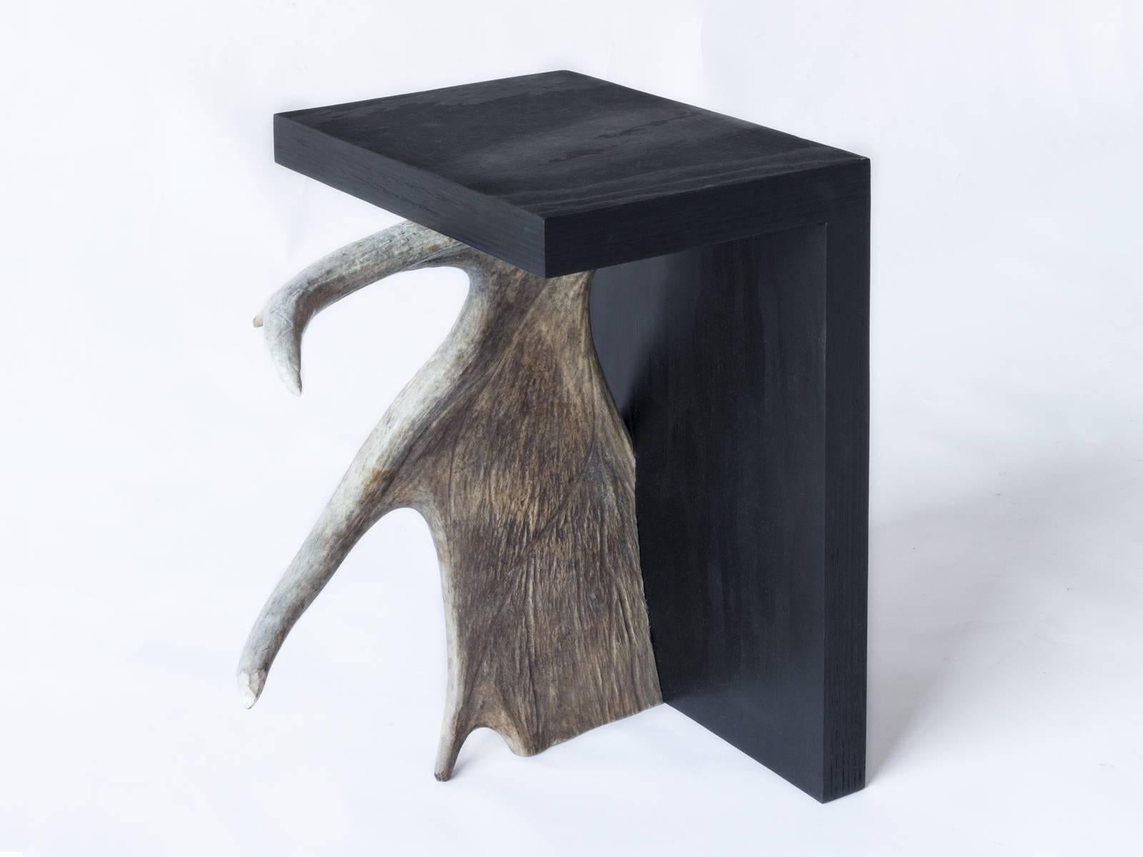 Rick Owens stag T stool in black available from LMD/studio.

Drawing from such art and design movements as Formalism and Minimalism, this sculptural stool by Fashion Designer Rick Owens is an essential accent for every contemporary interior. The