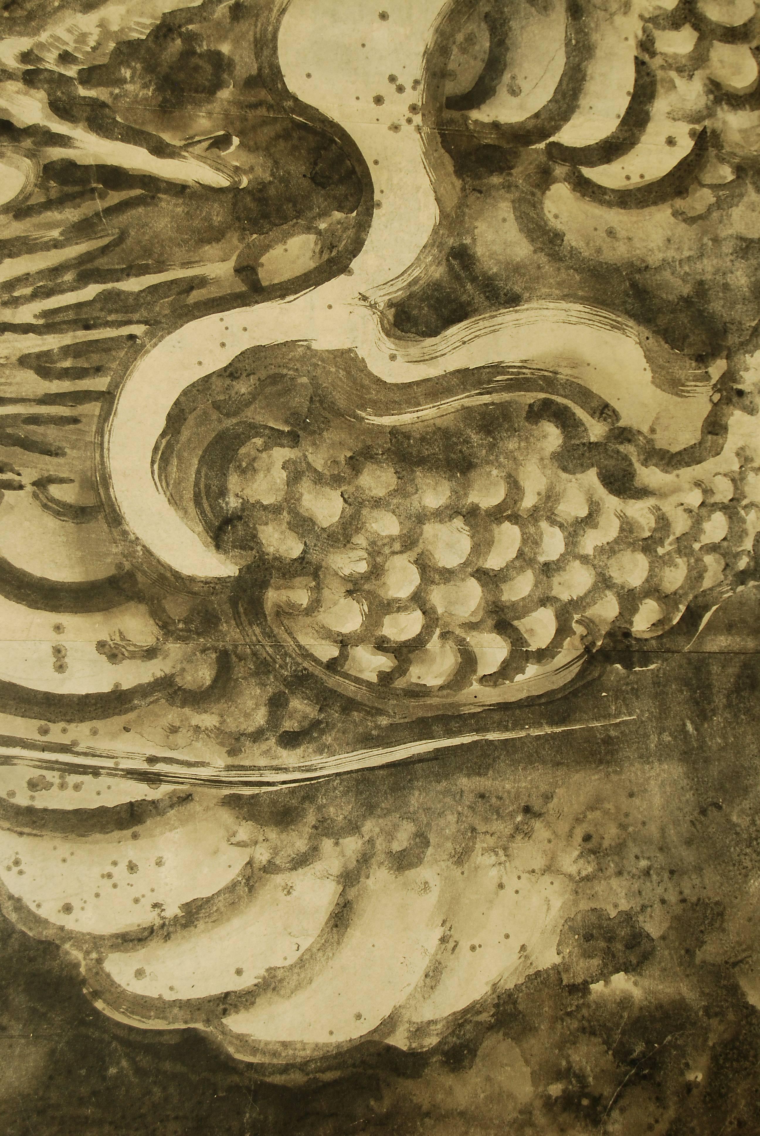 ancient japanese dragon painting