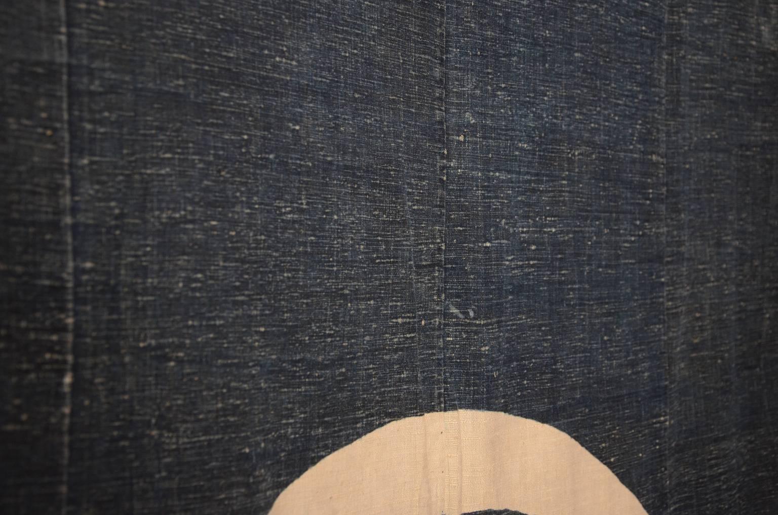 18th Century Japanese Tsutsugaki Indigo Futon Cover 1