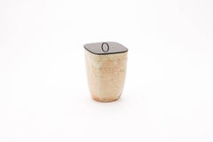 Vintage Japanese Shigaraki Pottery Mizusashi by Ueda Naokata, circa 1960
