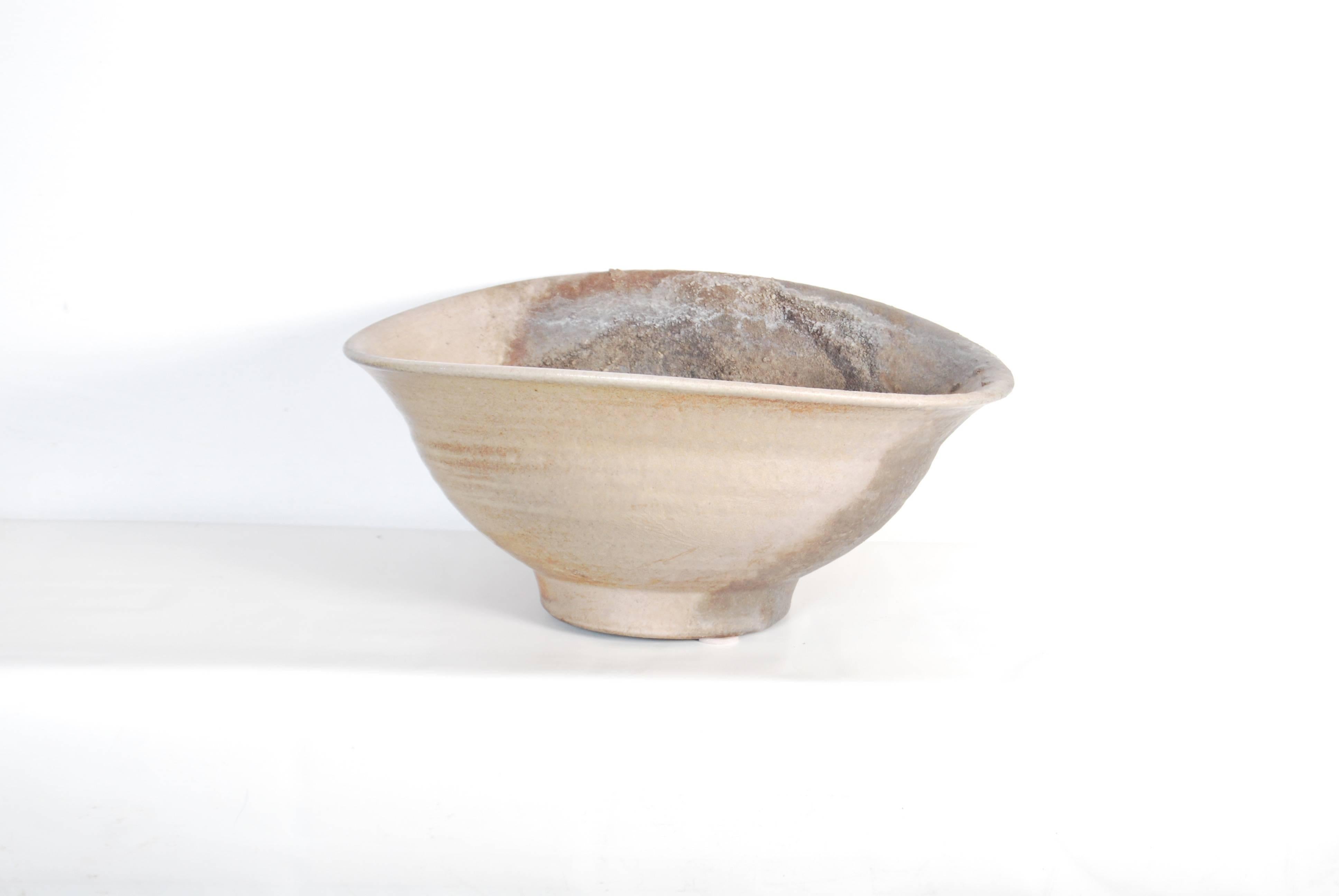Ceramic Contemporary Japanese Shigaraki Pottery Bowl