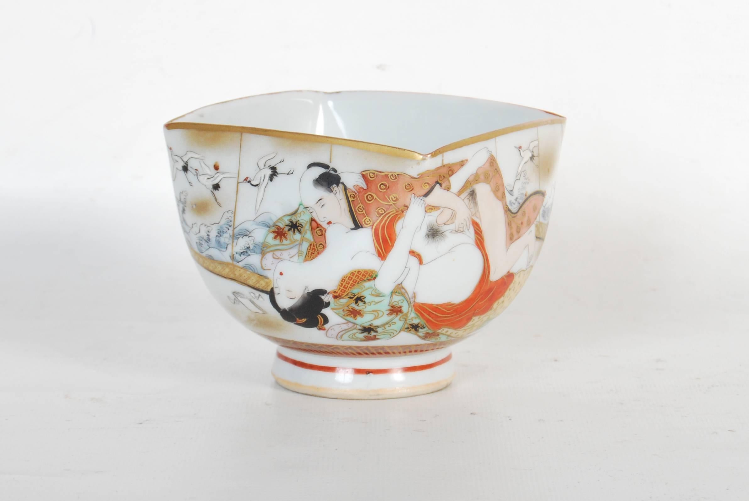 vintage japanese sake set