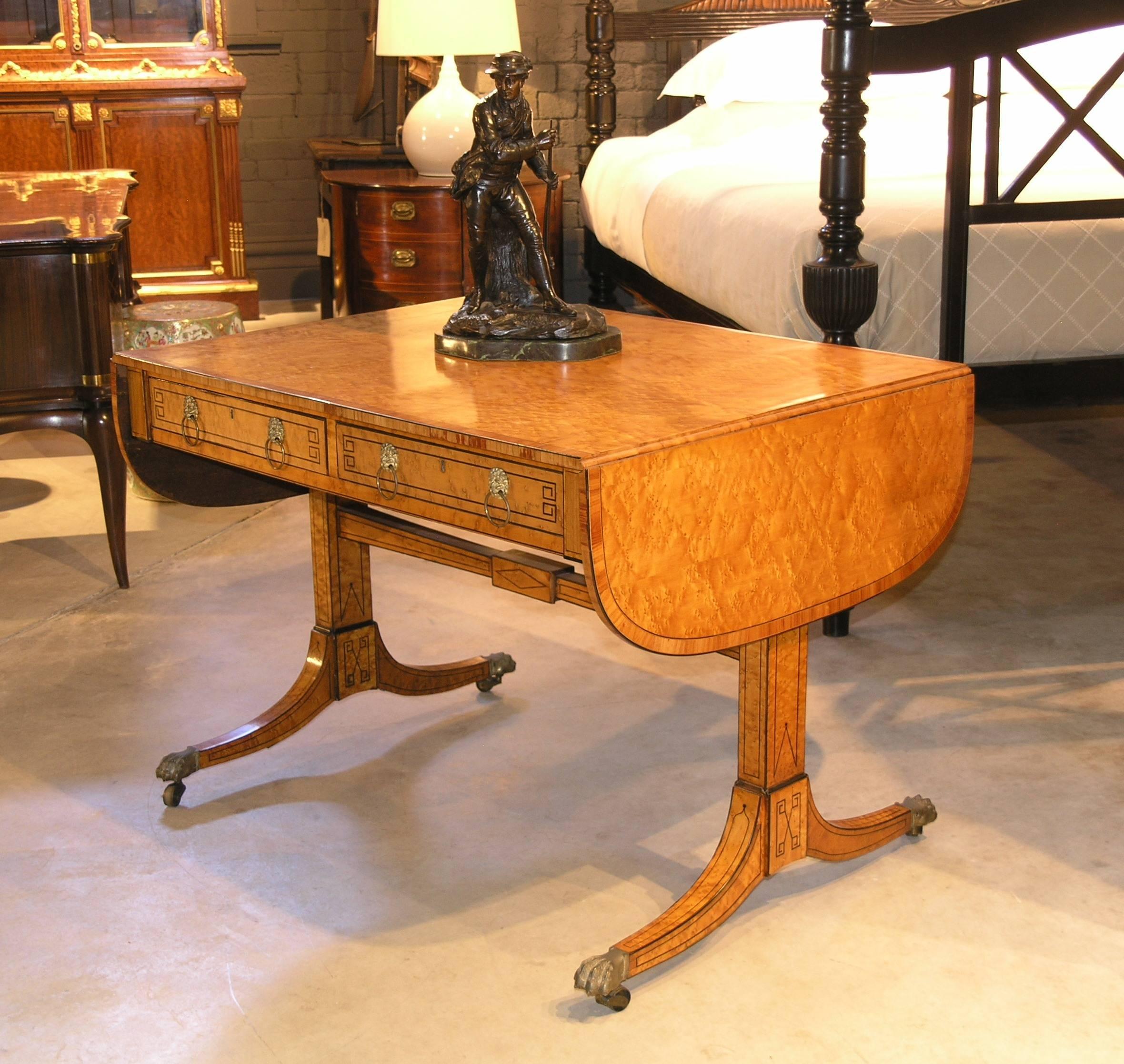Regency Period Sofa Table In Good Condition For Sale In Banksmeadow, NSW