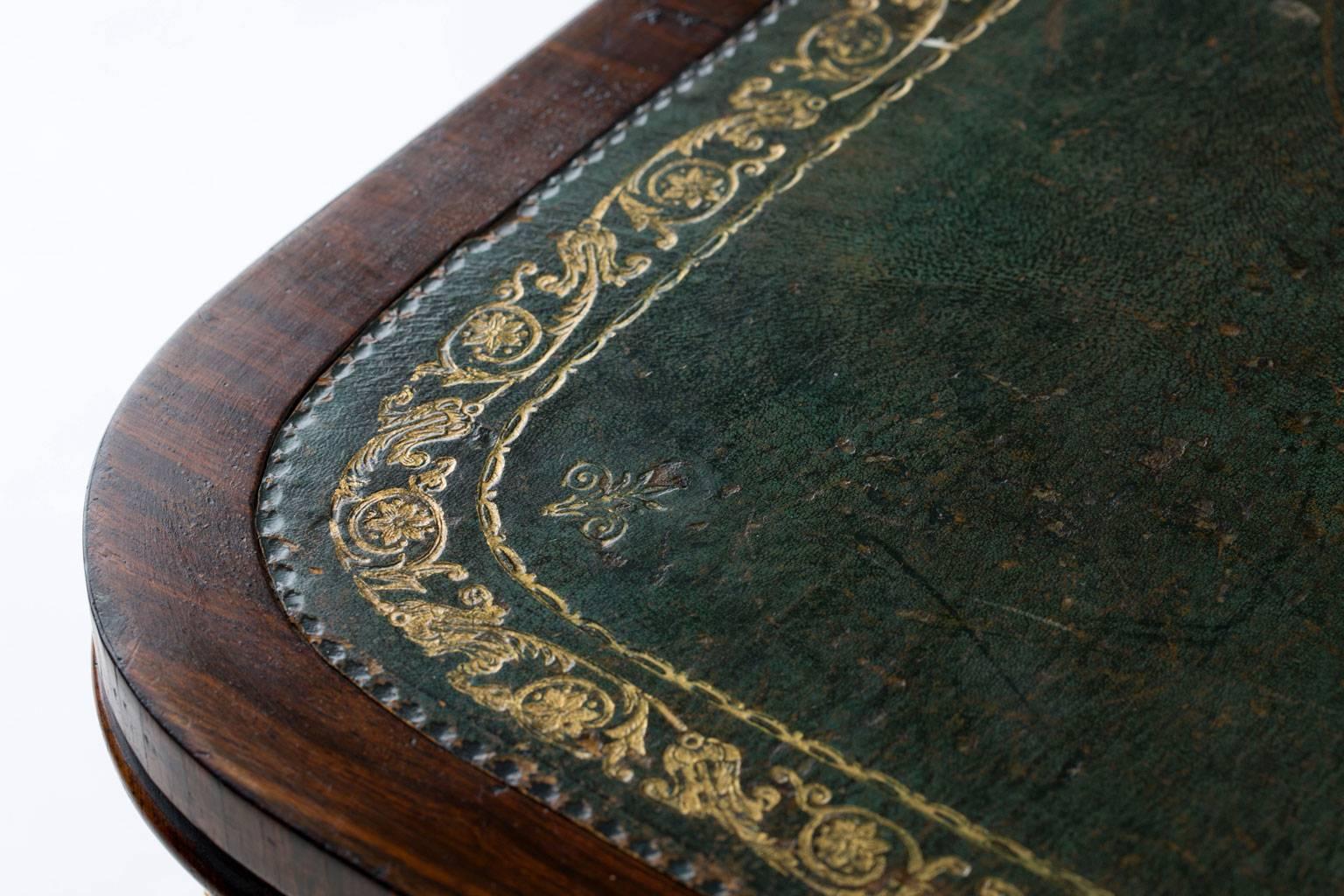 Important English George iv Brazilian Rosewood Library Table In Excellent Condition For Sale In Banksmeadow, NSW