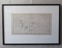 Rare Robert Bénard Map Engraving - South Pacific Australia New Zealand 1774