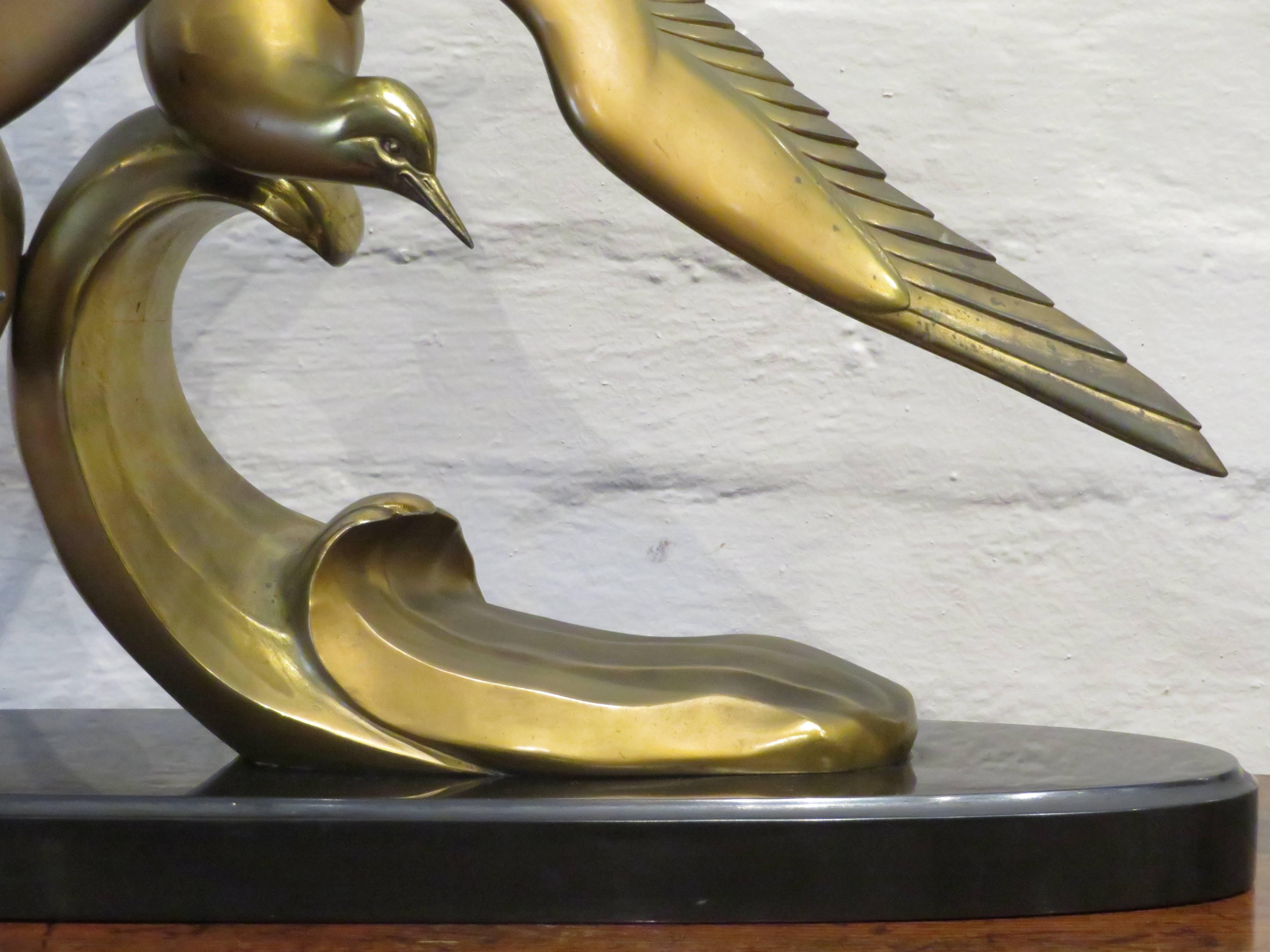 20th Century Extremely Rare Art Deco Bronze Sculpture 