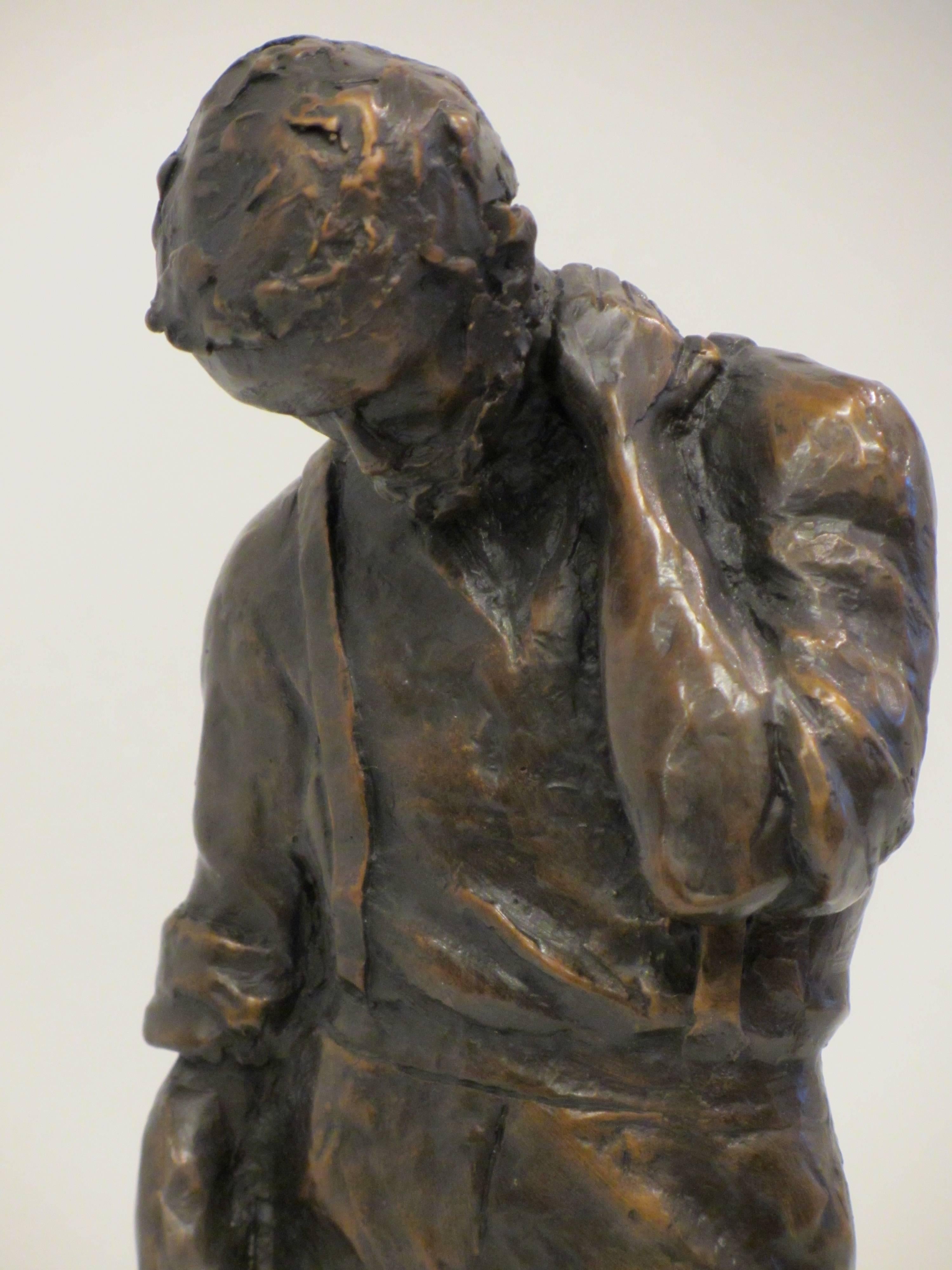 Contemporary 'Tom Wills' Bronze Sculpture by Martin Tighe 2011 For Sale