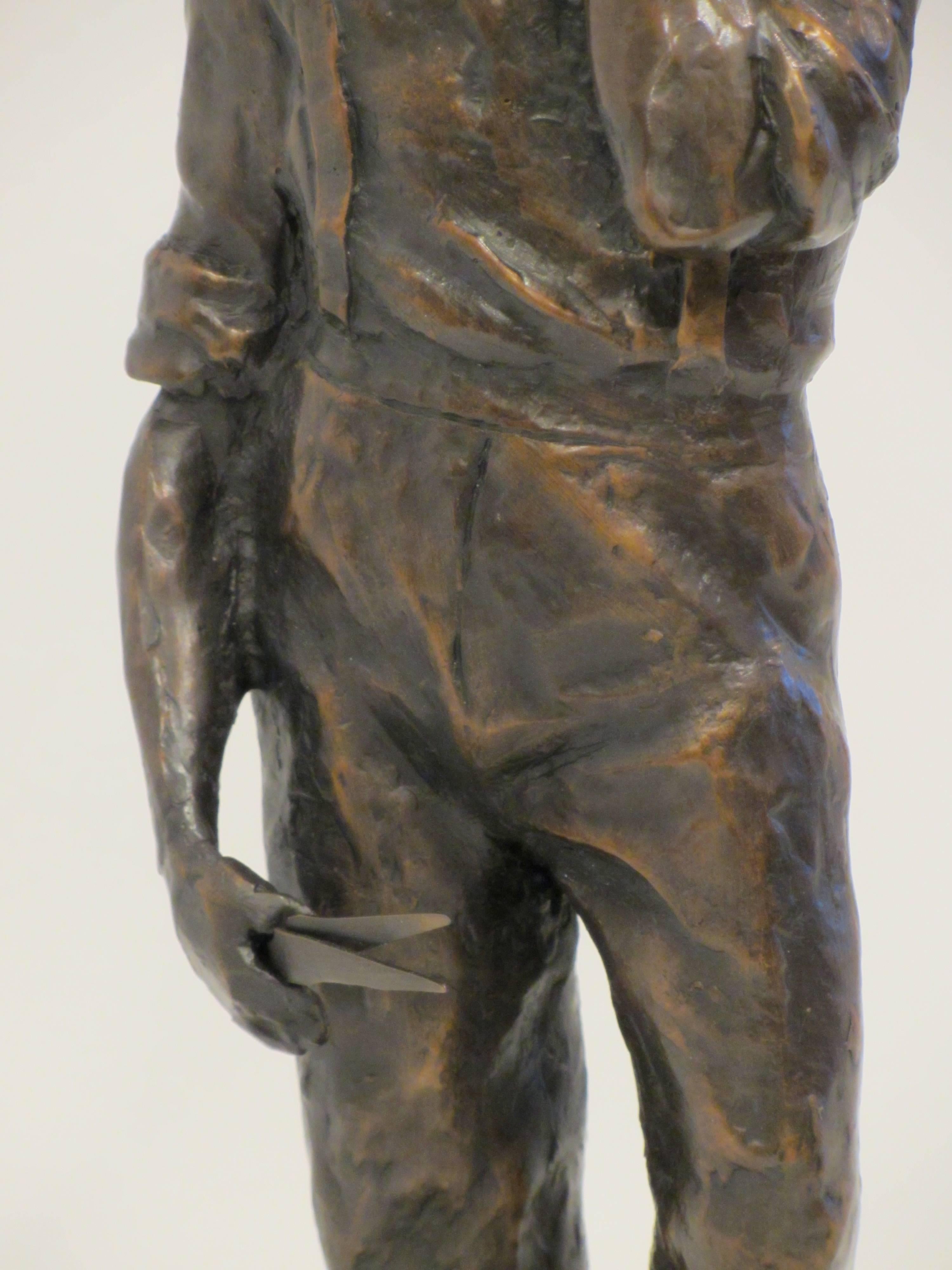 'Tom Wills' Bronze Sculpture by Martin Tighe 2011 For Sale 2