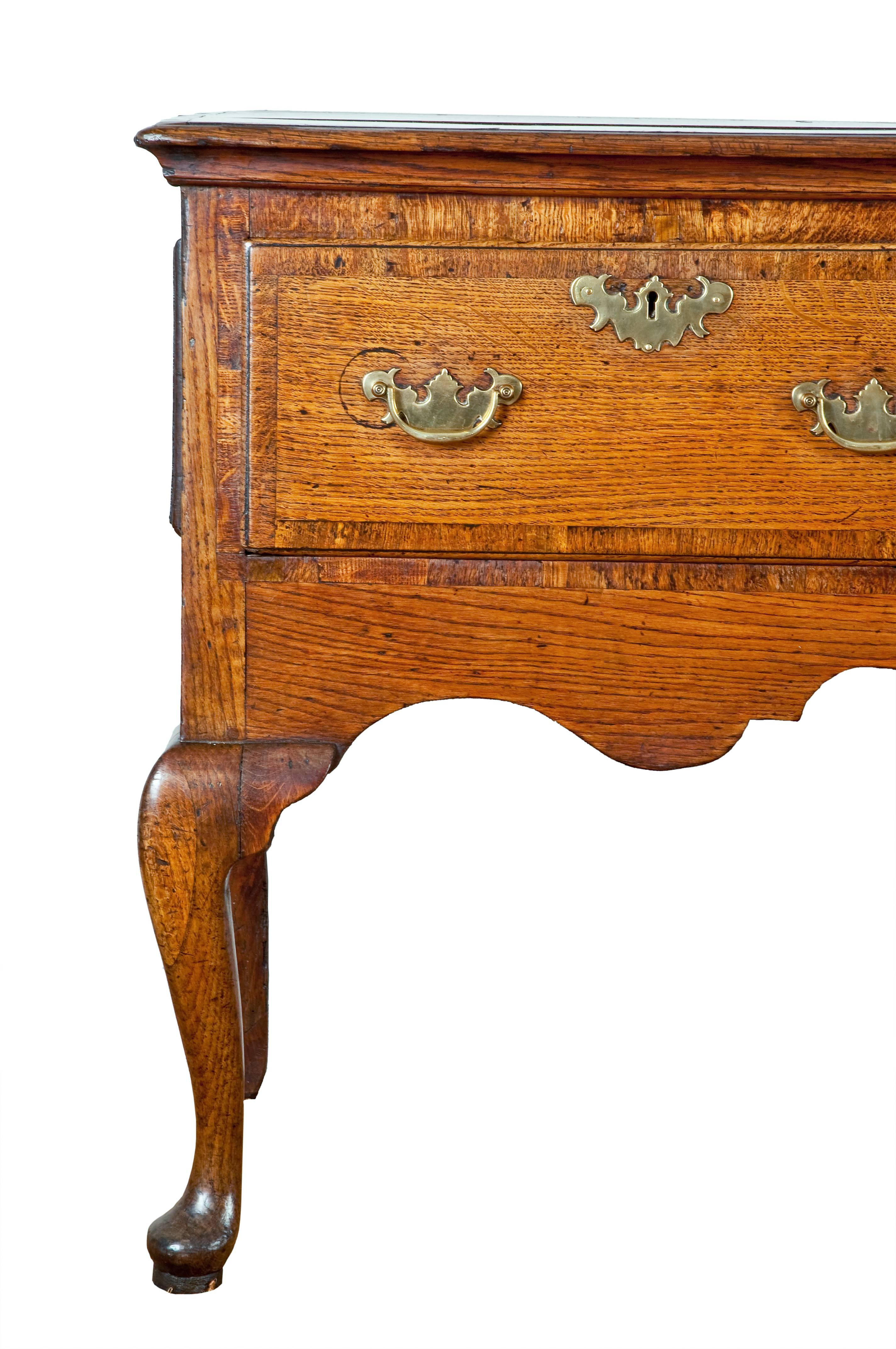 Unusual 18th Century English Oak Dresser Base For Sale 1