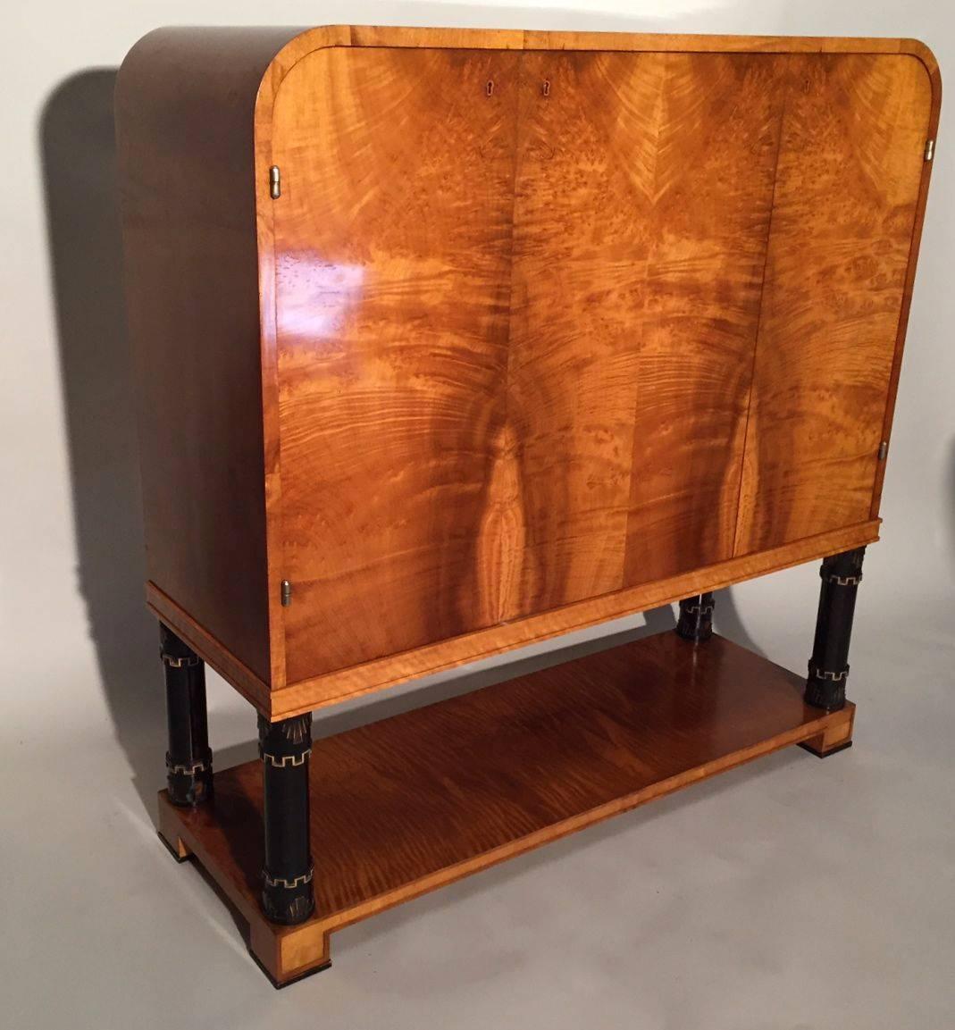 Art Deco Bar Cabinet In Excellent Condition In Armadale, Victoria