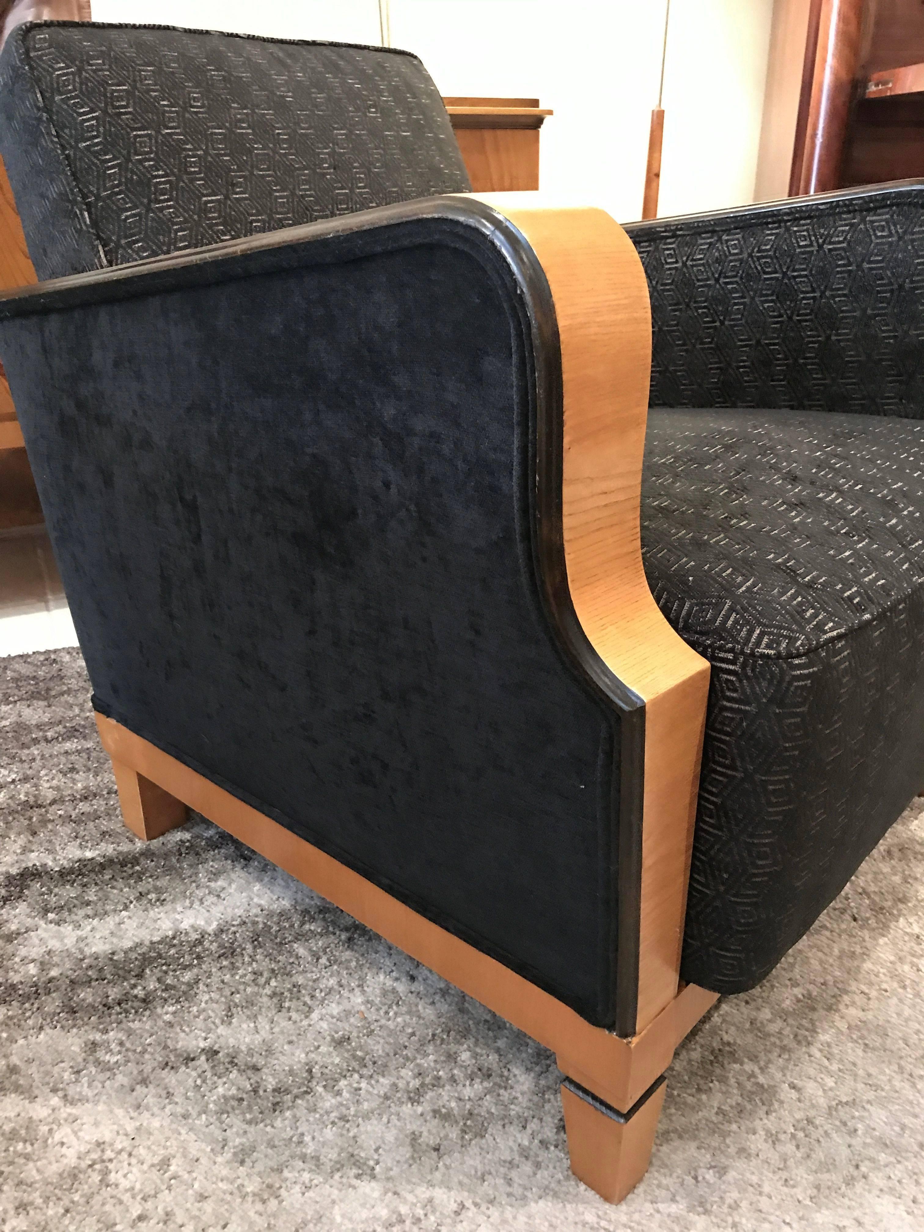 Pair of Art Deco Armchairs In Good Condition In Armadale, Victoria