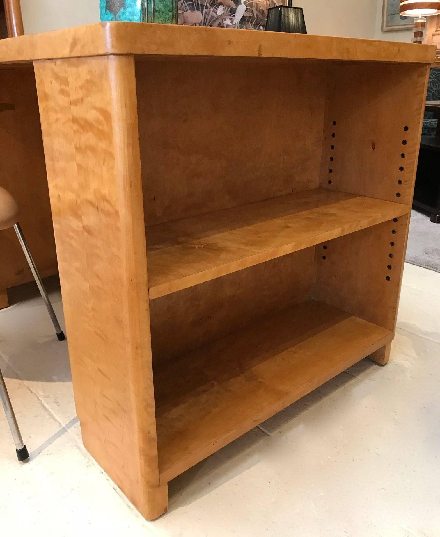  Flame Birch Desk by Bodafors In Excellent Condition In Armadale, Victoria