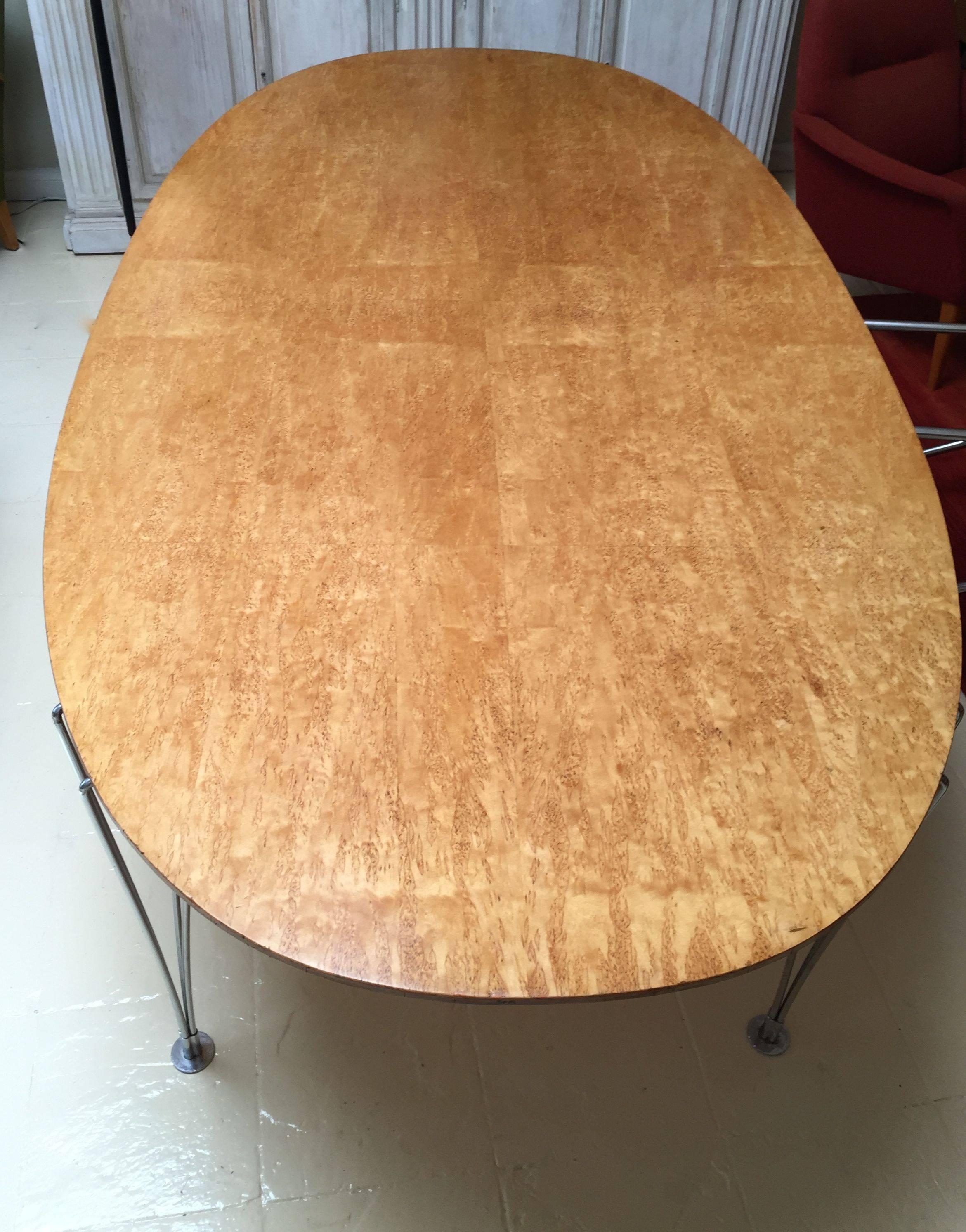 Mid-Century Modern Super Ellipse Table by Bruno Mathsson, Sweden