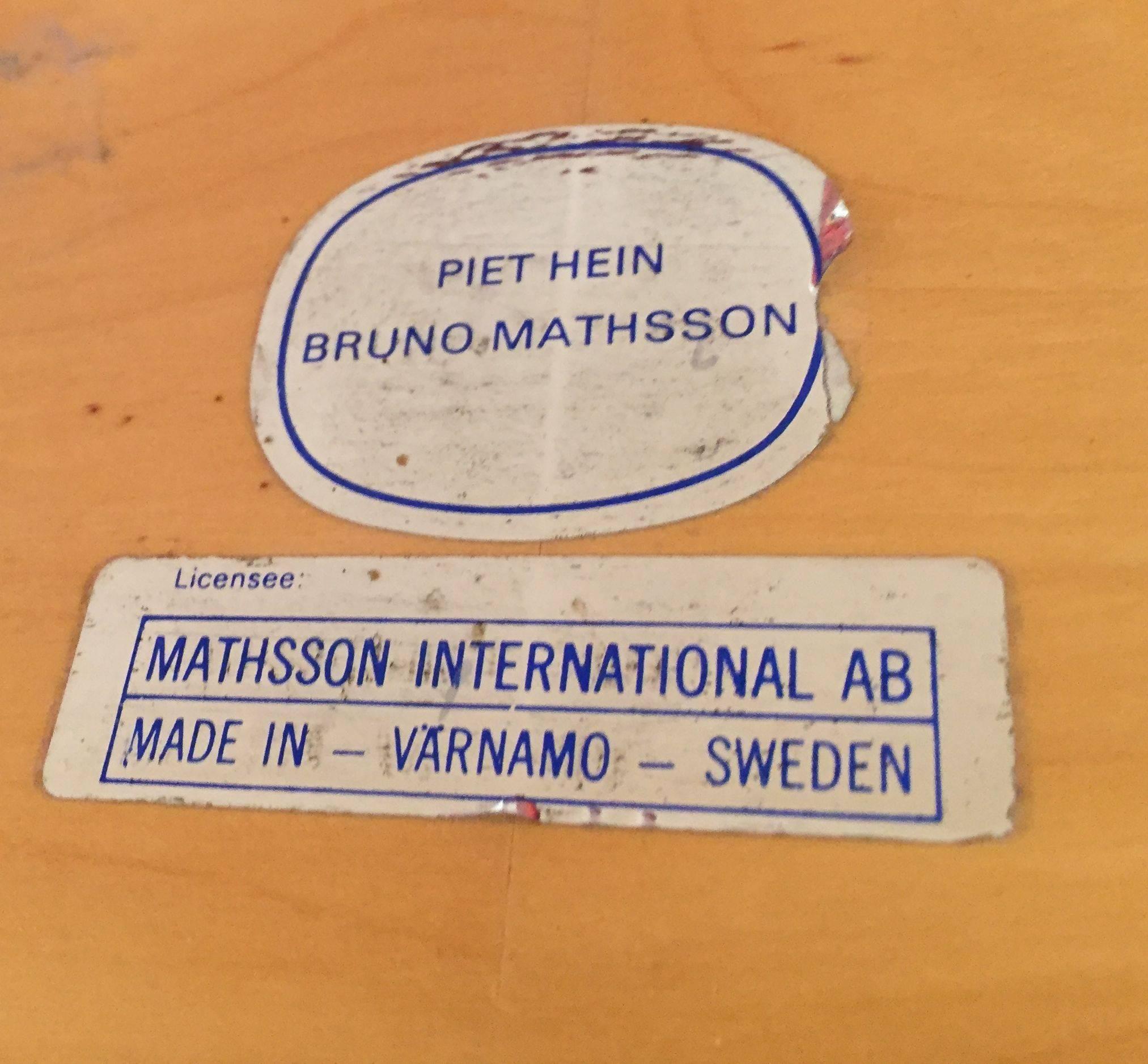 Mid-20th Century Super Ellipse Table by Bruno Mathsson, Sweden