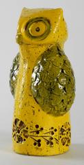 Bitossi Aldo Londi Yellow Owl, Italy, circa 1965