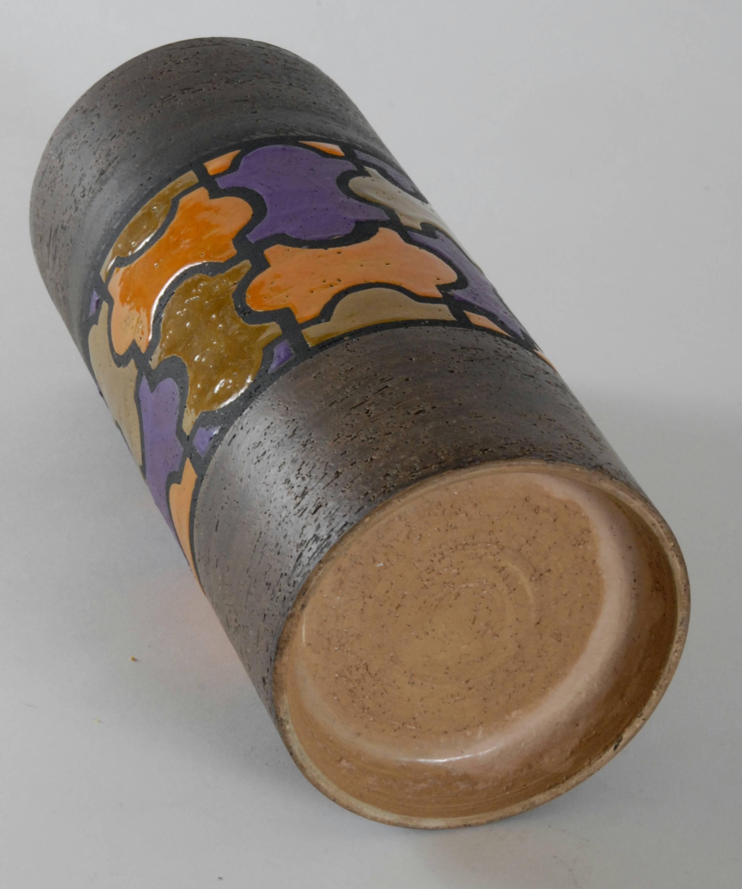 Hand-Crafted Bitossi Aldo Londi 'Jig Saw' Vase, Italy, circa 1965
