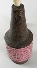 Bitossi Londi Designed Pink 'Ravioli' Pattern Lamp Base, Italy, circa 1968