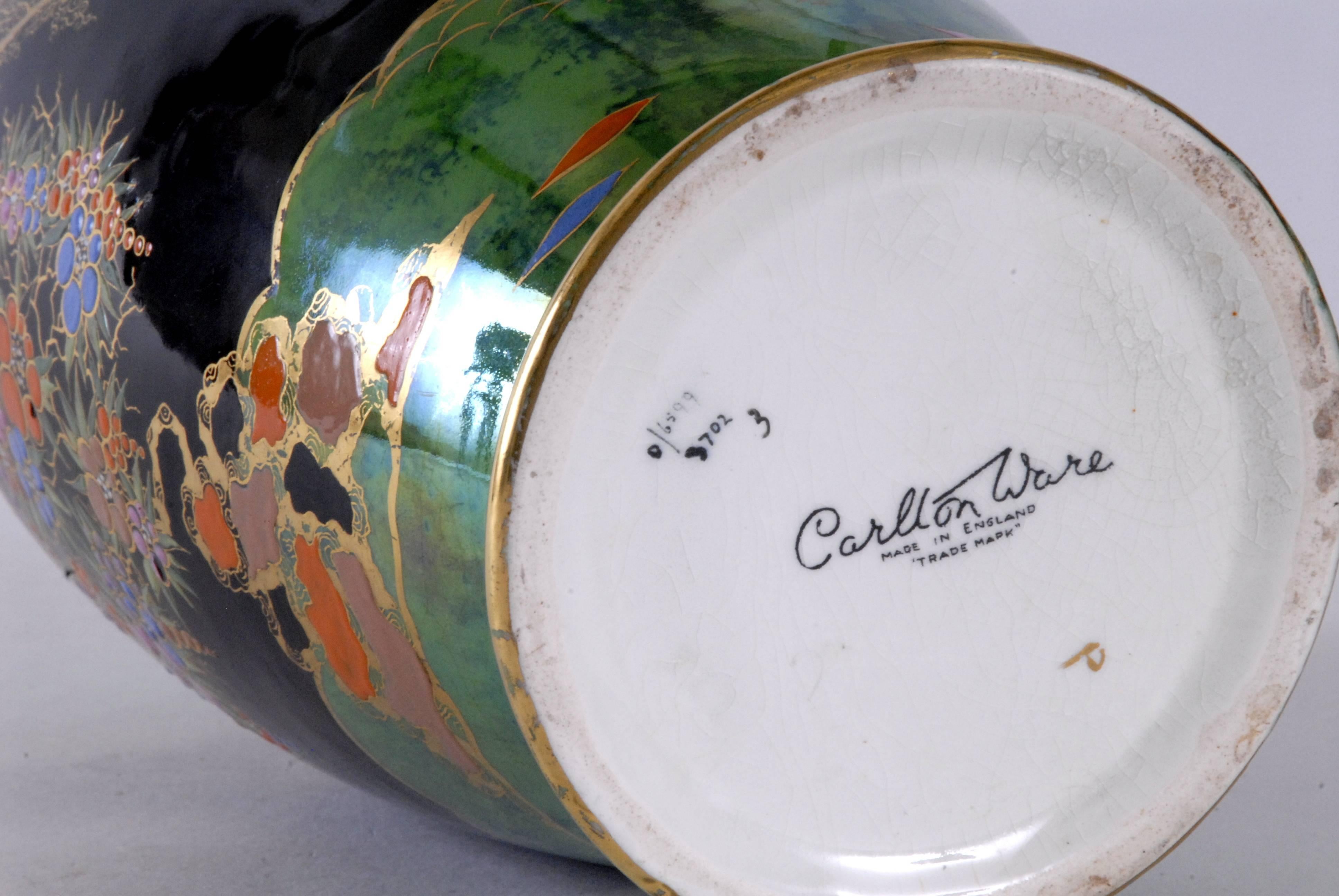 Anglais Vase en forme d'arbre mandarin de Carlton Ware, Angleterre, vers 1935 en vente