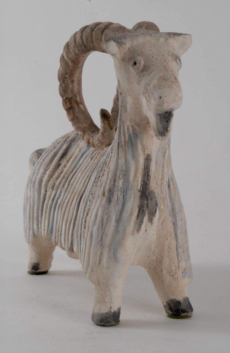 Italian Bitossi Aldo Londi Italy Goat or Ram, circa 1960 For Sale