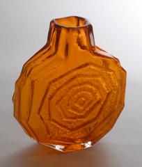 Whitefriars Geoffrey Baxter Tangerine Banjo Vase, circa 1967