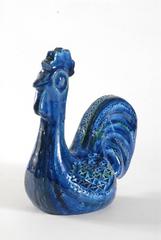 Bitossi Londi Design of a Rooster in Rimini Blu, Italy, circa 1965