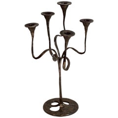 Vintage Five-Arm Candelabra, Mid-20th Century, Germany