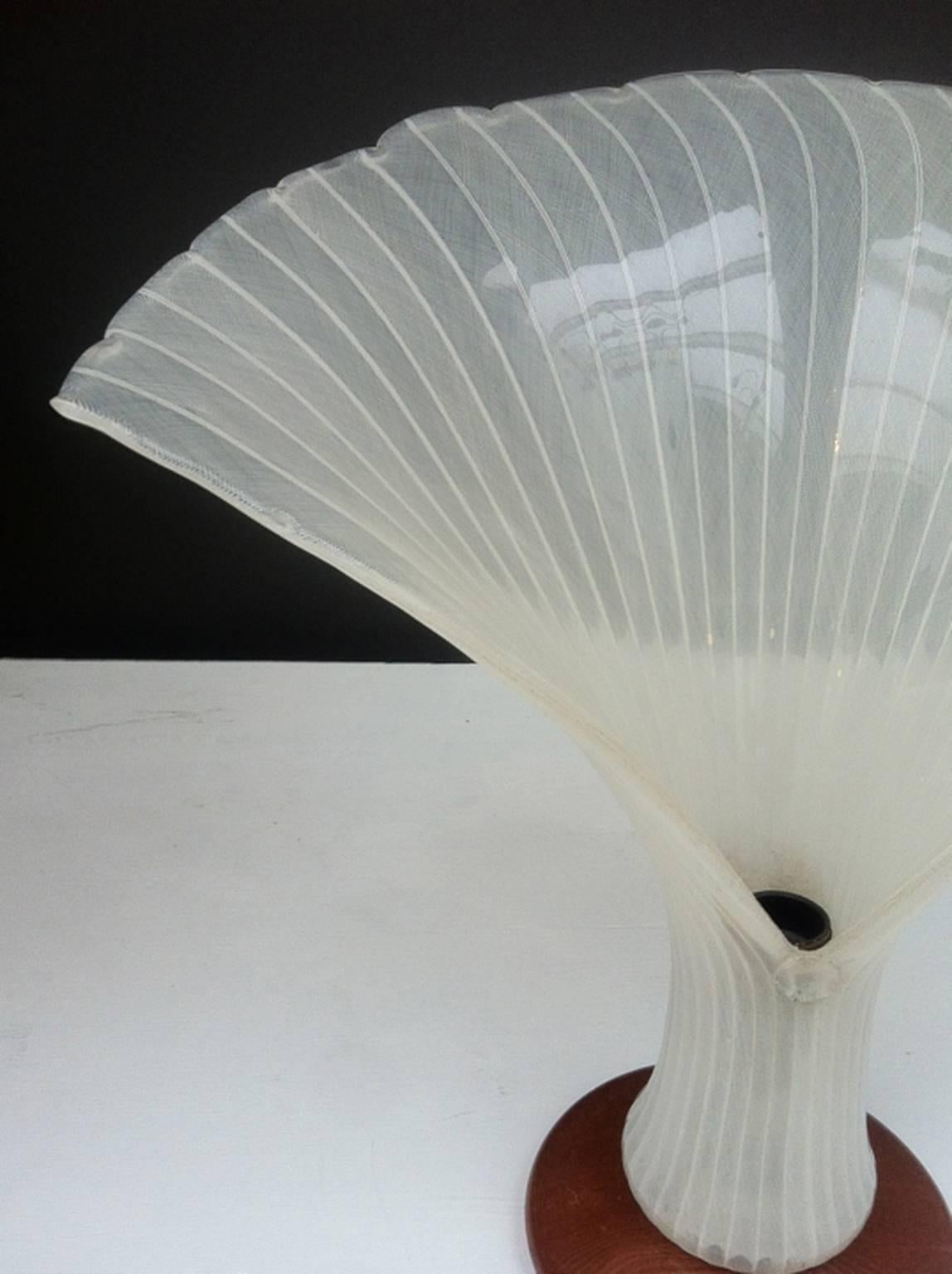Murano Fan-Shaped Lamp, Italy 1