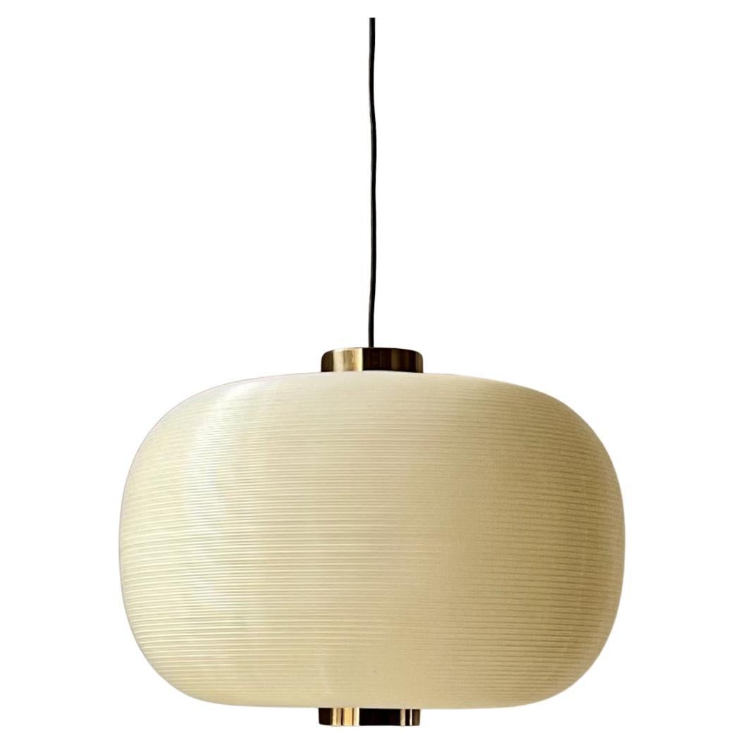 Pendant Light with Brass Details by Bergboms, Sweden