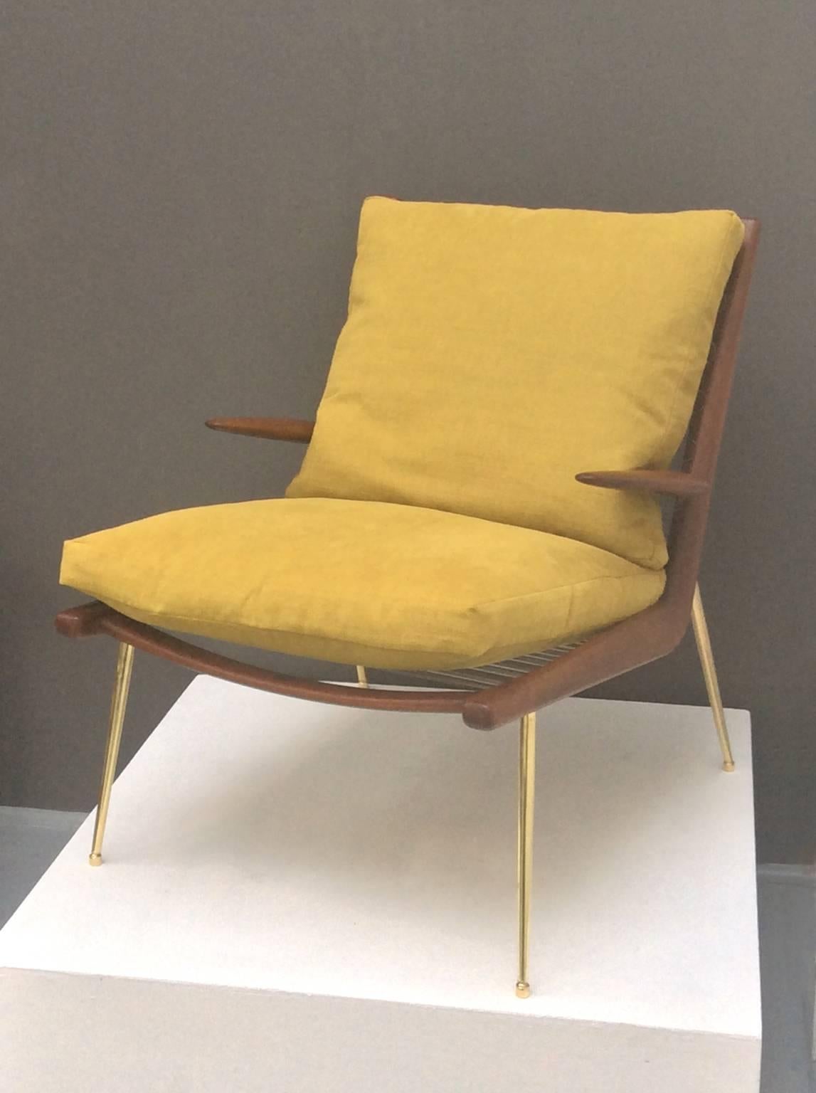 Danish Boomerang Chair by Peter Hvidt, Denmark, 1950s
