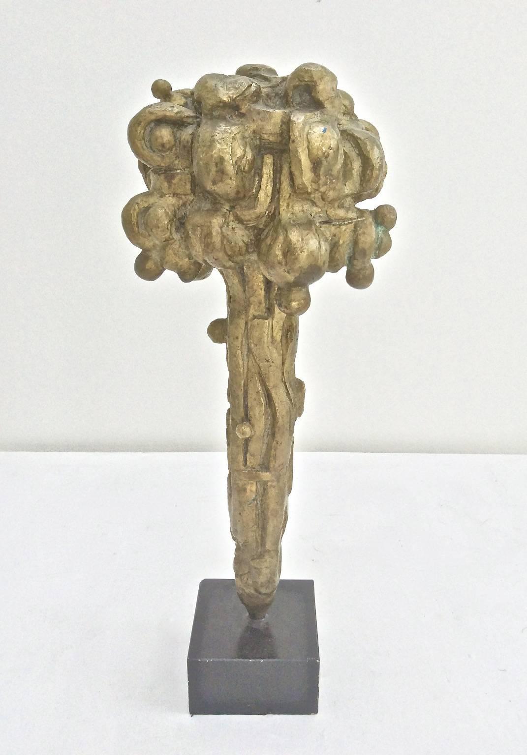 Bronze sculpture by Yannis Parmekelis (1932 - ) signed and dated 1975. 

The piece is illustrated by the Contemporary Greek Art Institute under the title Bouquet, a recurring theme in his work, and is numbered edition 4 of 30.

Yannis Parmakelis