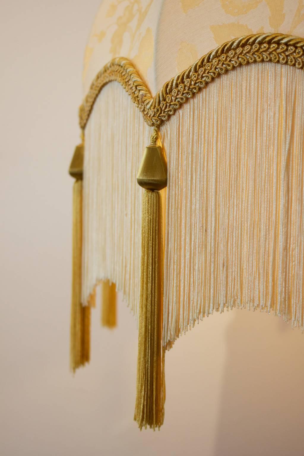 floor lamp with fringe shade