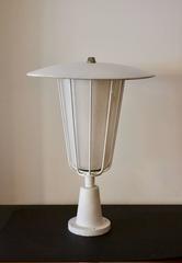 Large Garden Lantern with Opaline Glass Shade, 1950s
