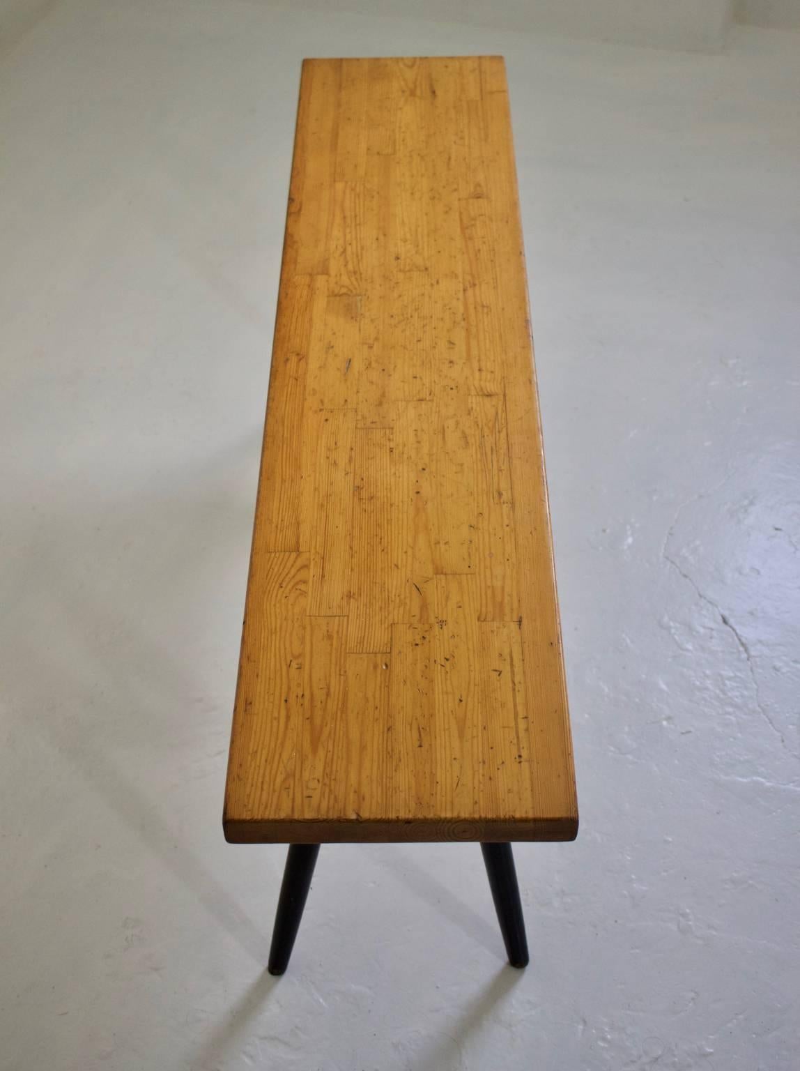 Scandinavian Modern Pirkka Bench by Ilmari Tapiovaara, Finland, 1950s