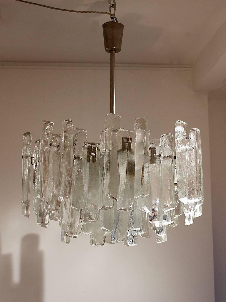 Kalmar Glass Chandelier Austria 1960s For At 1stdibs Chandelier Of Layered Glass Panels By Kalmar Austria 1960s The Model
